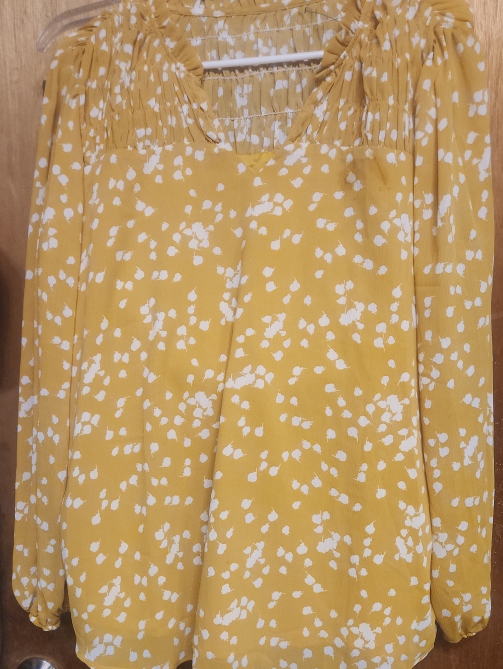 Women’s Mustard Yellow Printed Blouse